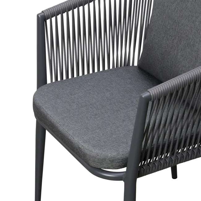 Grayne Outdoor Armchair - Dark Grey - 9