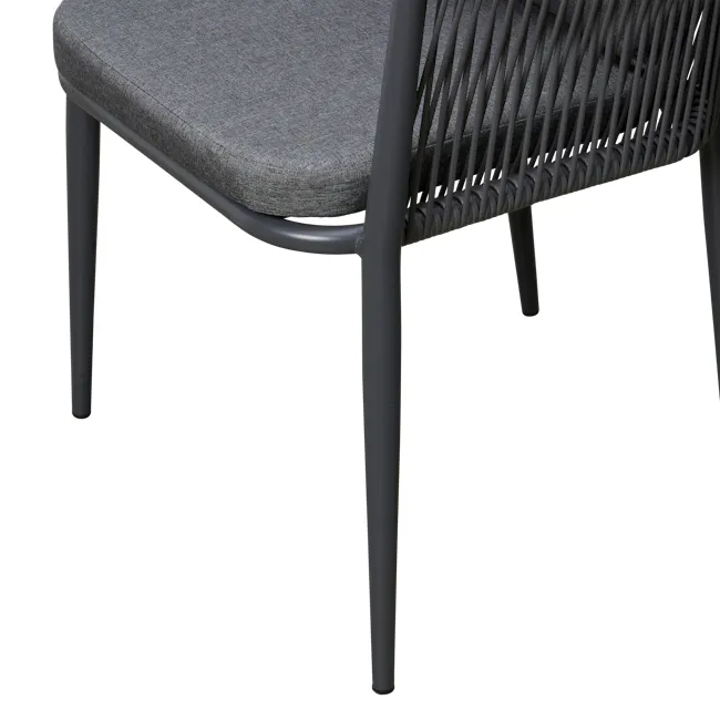 Grayne Outdoor Armchair - Dark Grey - 7