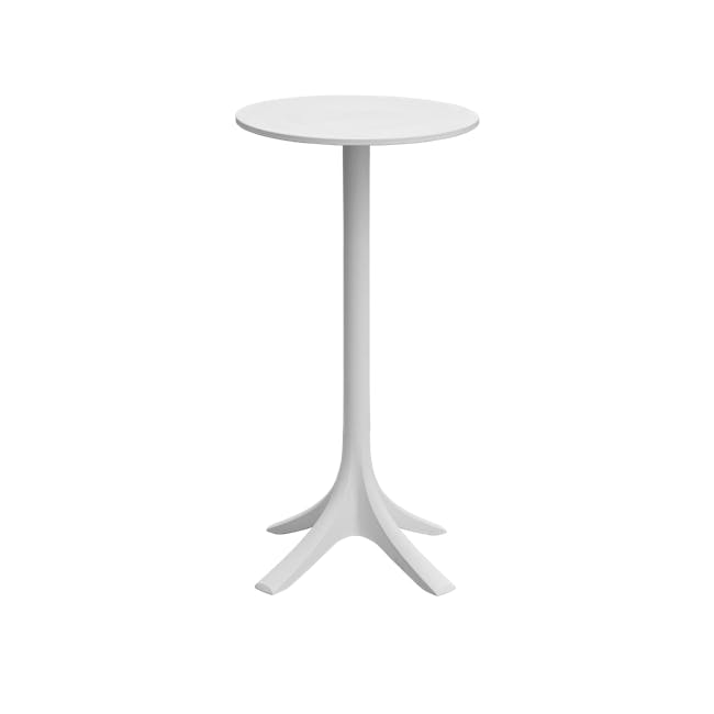 Cyrus Round Bar Table 0.6m - White - 0