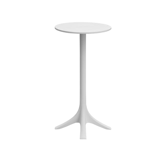 Cyrus Round Bar Table 0.6m - White - 1