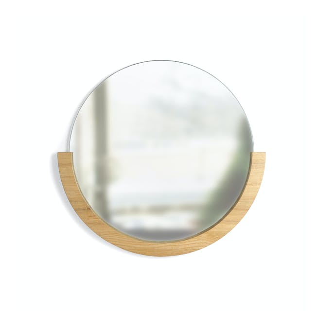 Mira Round Mirror 53 cm - Natural - 0