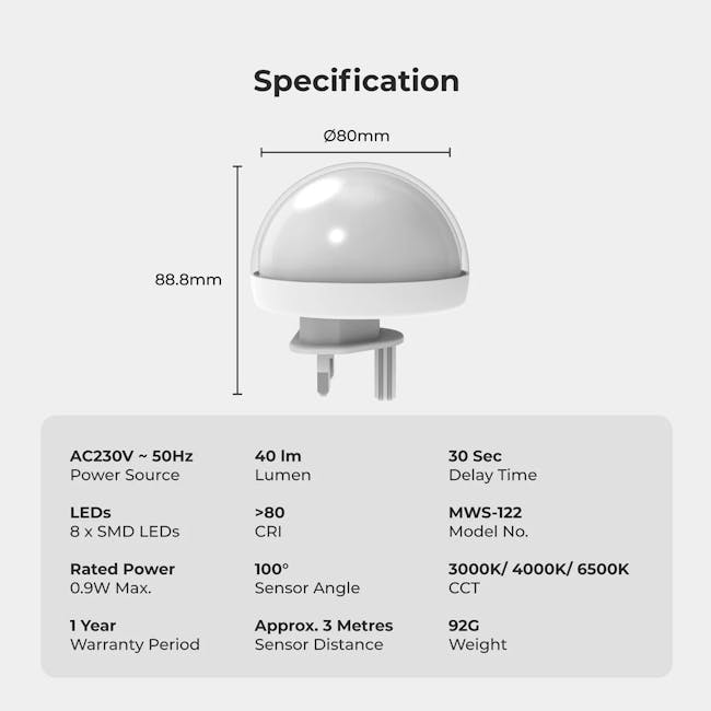 SOUNDTECH Motion Sensor Light (MWS-122) - 8