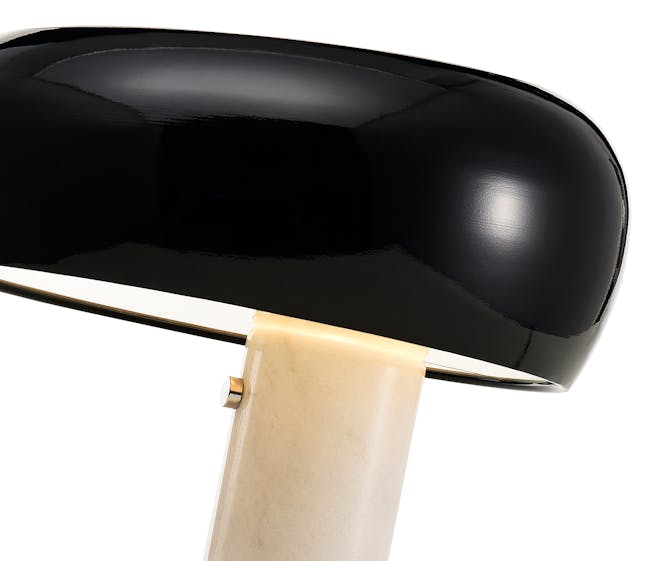 Sasha Marble Table Lamp - Black - 3