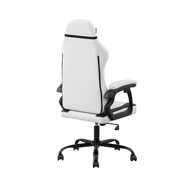 Zeus Gaming Chair - White (Faux Leather) - 3