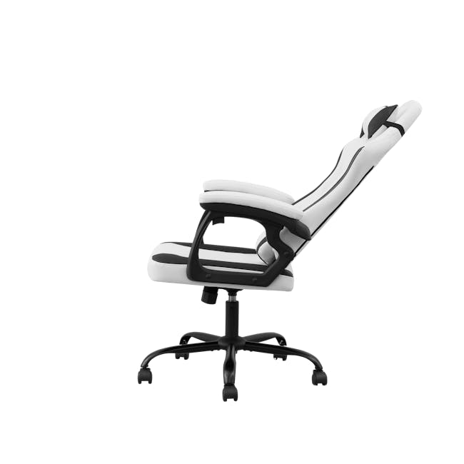 Zeus Gaming Chair - White (Faux Leather) - 6