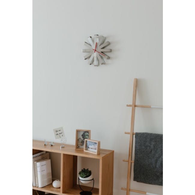 Ribbon Wall Clock - Steel - 2