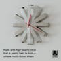 Ribbon Wall Clock - Steel - 3