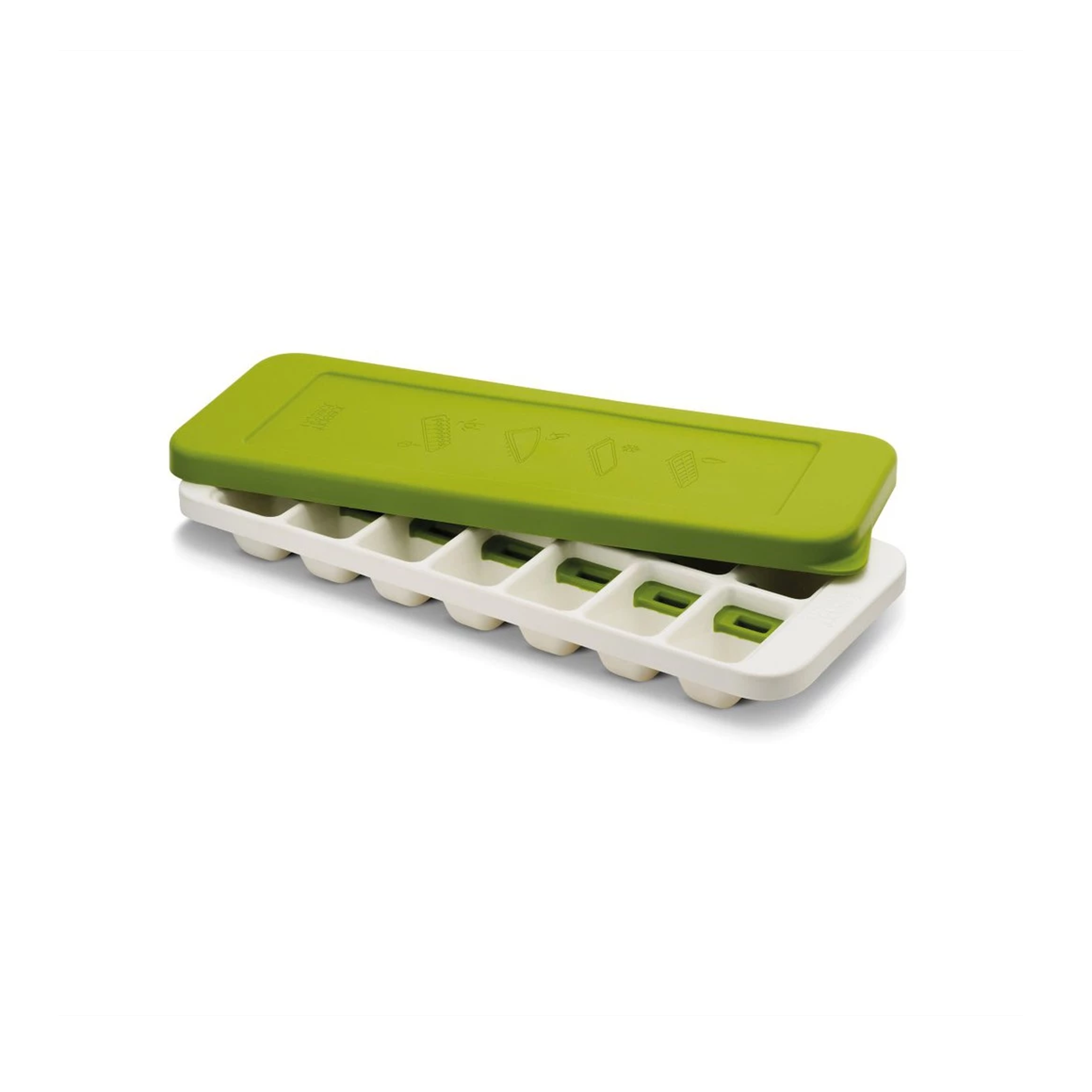 Joseph Joseph Quick Snap Easy Release Ice-Cube Tray w/Stackable Lid - 1 Piece (Green)