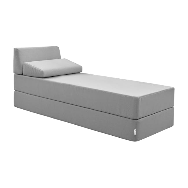 Britta 3 Seater Sofa Bed - Light Slate, MooZzz | HipVan Britta 3 Seater Sofa Bed - Light Slate, MooZzz | HipVan