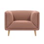 Audrey 2 Seater Sofa with Audrey Armchair - Blush - 1