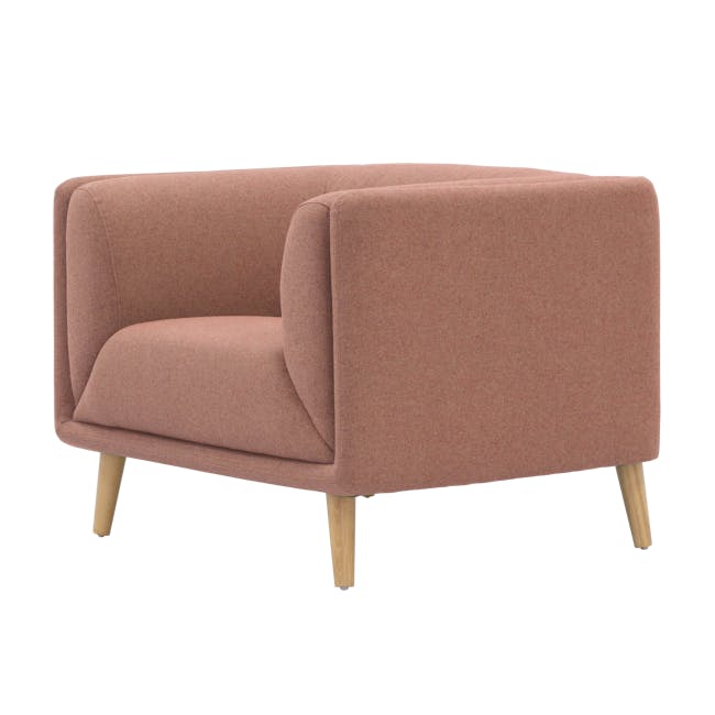 Audrey 2 Seater Sofa with Audrey Armchair - Blush - 3