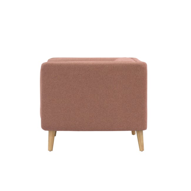 Audrey 2 Seater Sofa with Audrey Armchair - Blush - 4