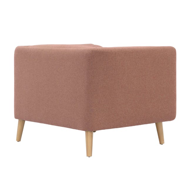 Audrey 2 Seater Sofa with Audrey Armchair - Blush - 5