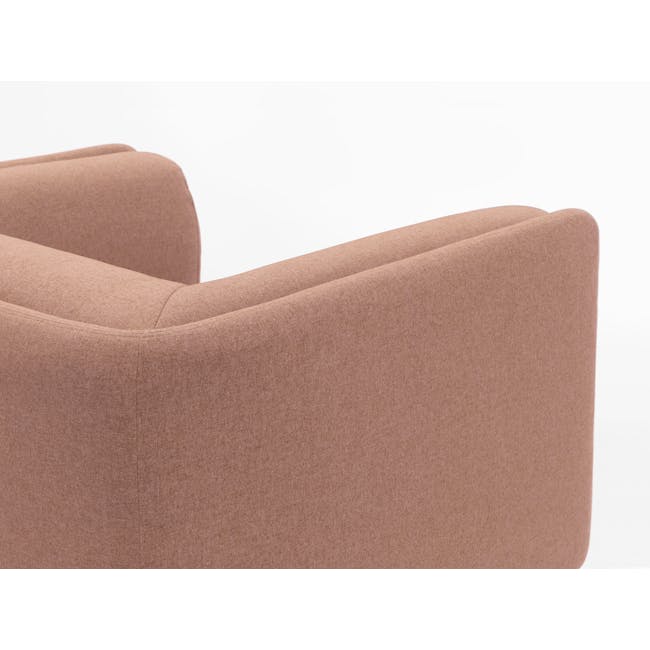 Audrey 2 Seater Sofa with Audrey Armchair - Blush - 6
