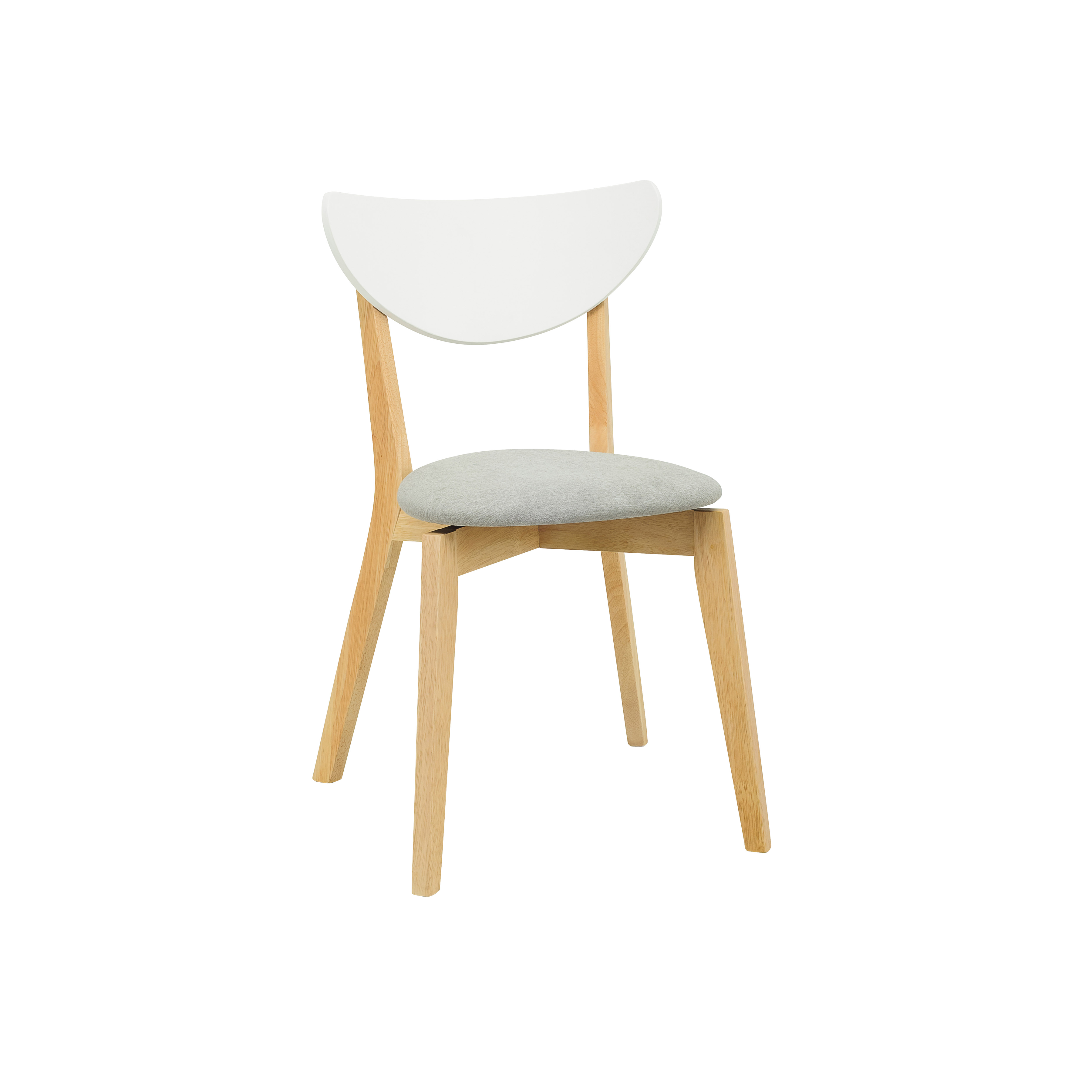 Harold Dining Chair - Natural, Dolphin Grey