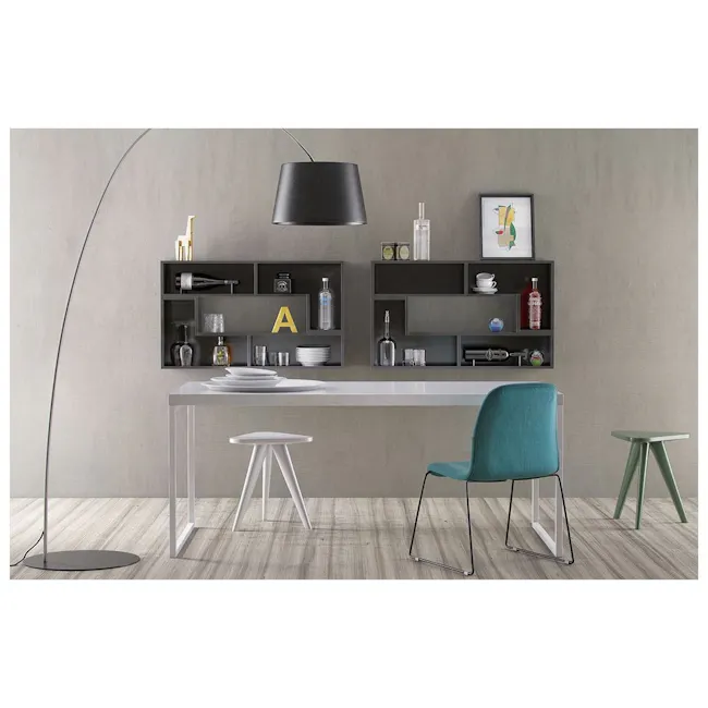 Ava Dining Chair - Matt Black, Emerald - 3