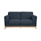 Elijah 2 Seater Sofa - Navy (Fabric) - 0