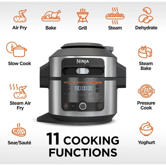 Ninja Foodi Smart 11-in-1 Multi Cooker with SmartLid OL550 - 5