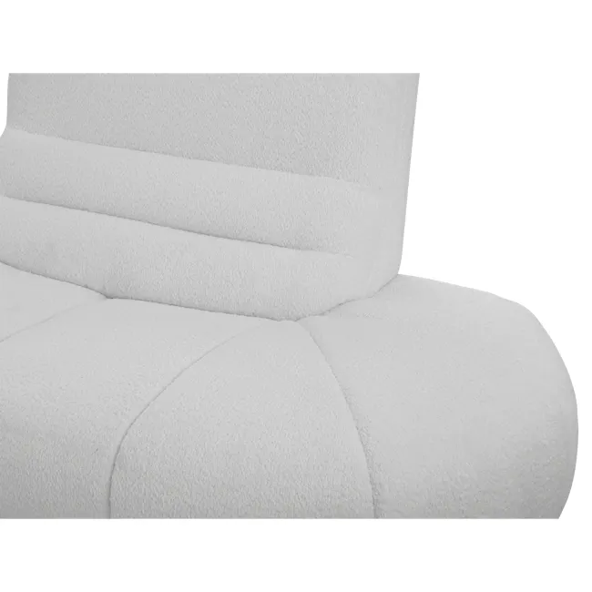 Tara 4 Seater Extended Sofa - Grey - 29 - Luxurious white upholstered sofa, Soft, plush fabric upholstery, Modern design