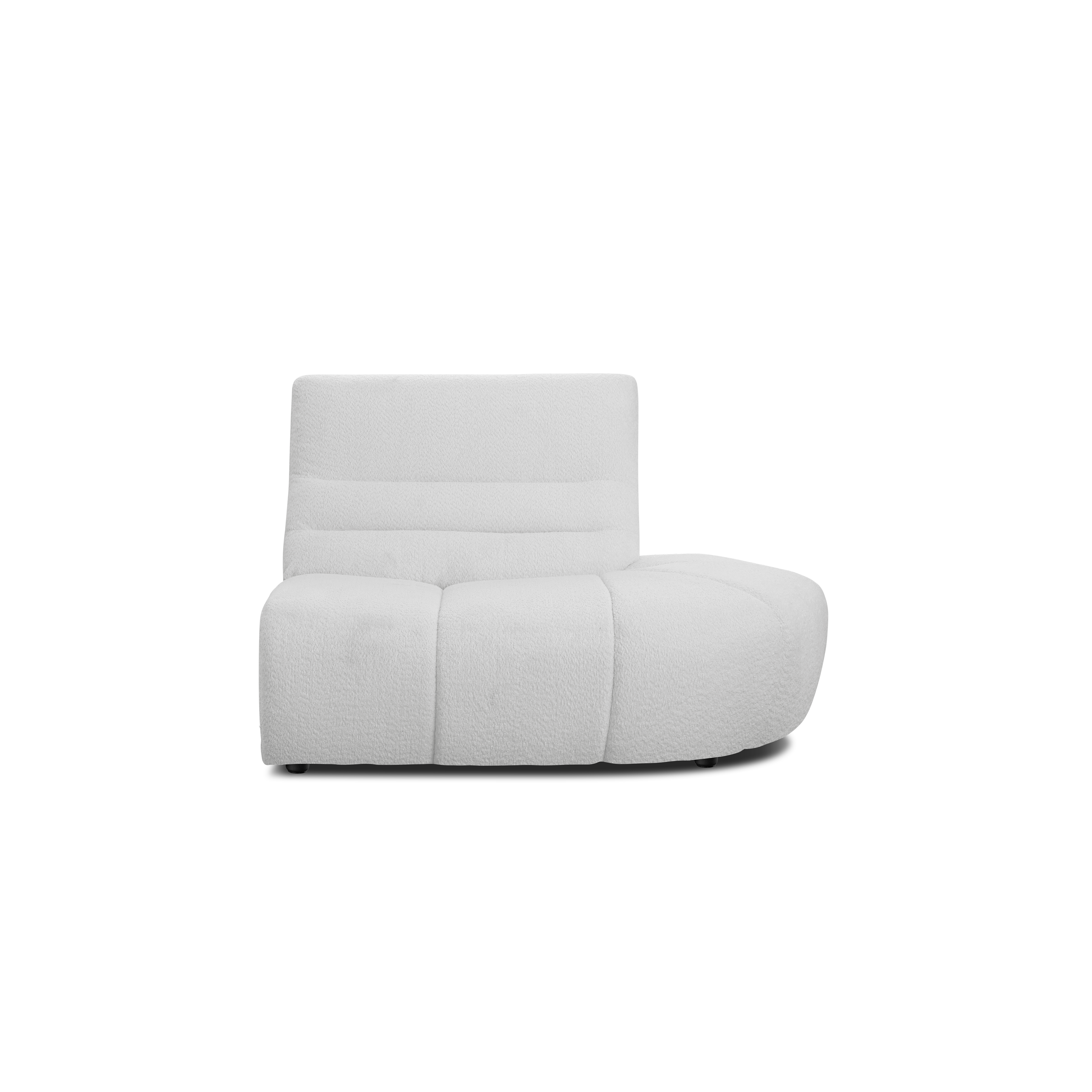 Tara Right Extended Chaise Sofa Unit - Grey