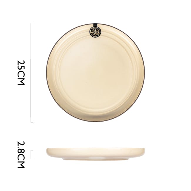 Table Matters Tove Cream 10 inch Dinner Plate - 4