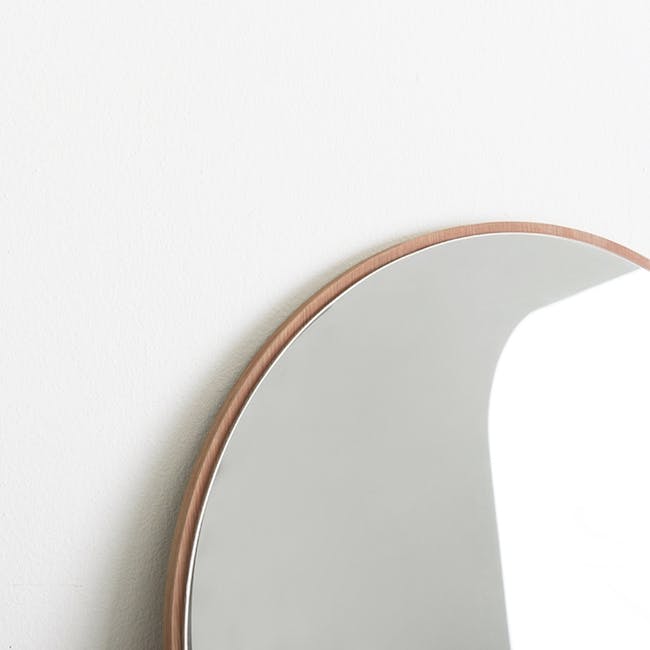 (As-is) Lindsey Arched Frameless Standing Mirror 60cm - Maple Oak - 2 - 11