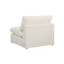 Russell 4 Seater Sofa with Ottoman - Oat (Eco Clean Fabric) - 23