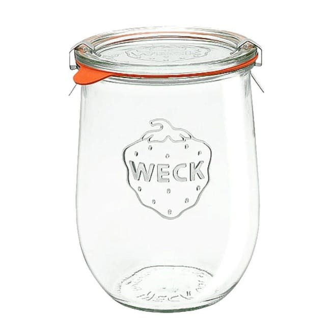 Weck Jar Tulip with Glass Lid and Rubber Seal (6 Sizes) - 6