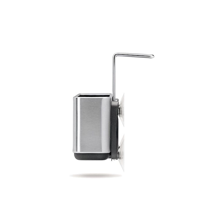 simplehuman Slim Sink Caddy - 4 - Silver metallic, sleek design, ergonomic handle, compact size, durable construction