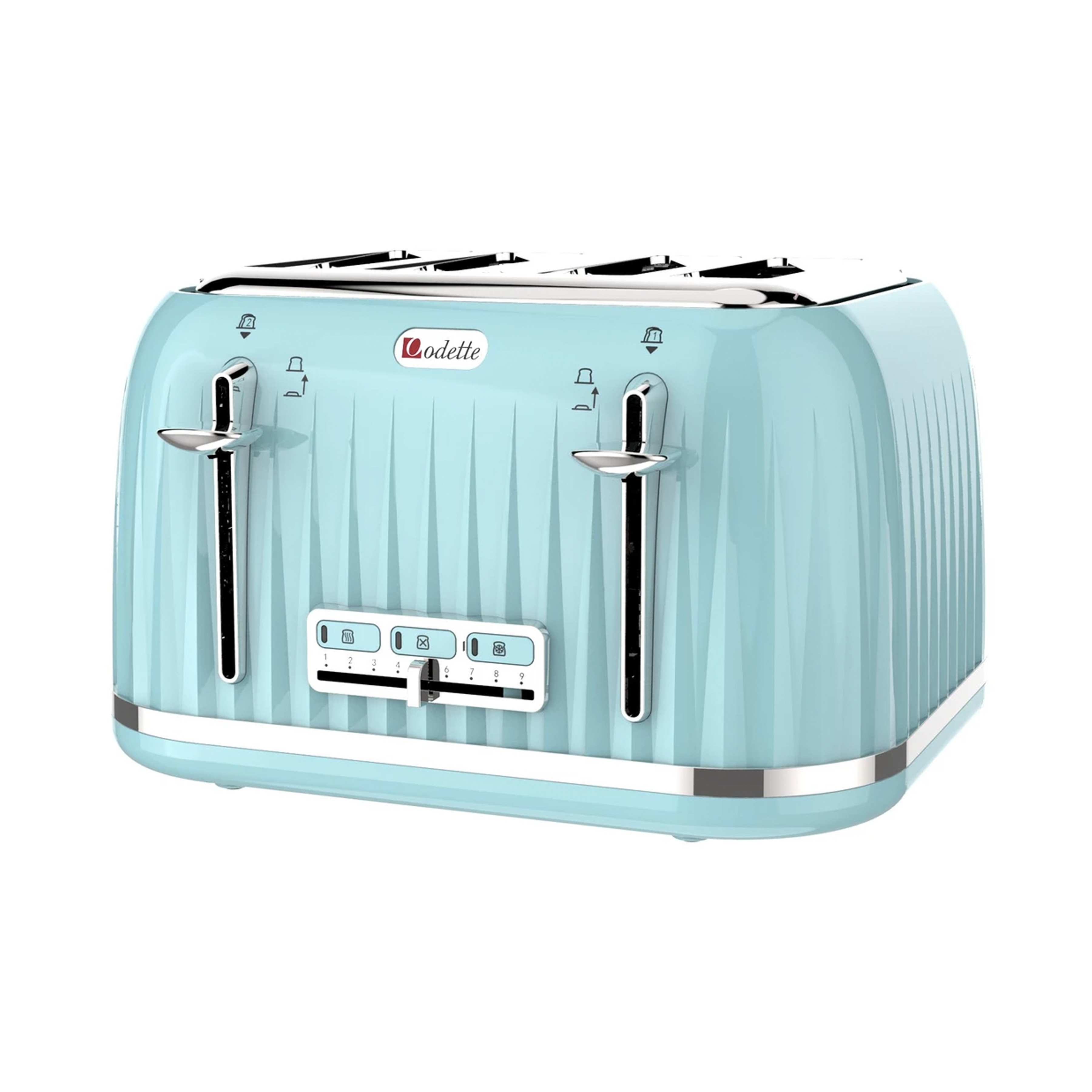 Odette Jukebox 4-Slice Bread Toaster - Mint