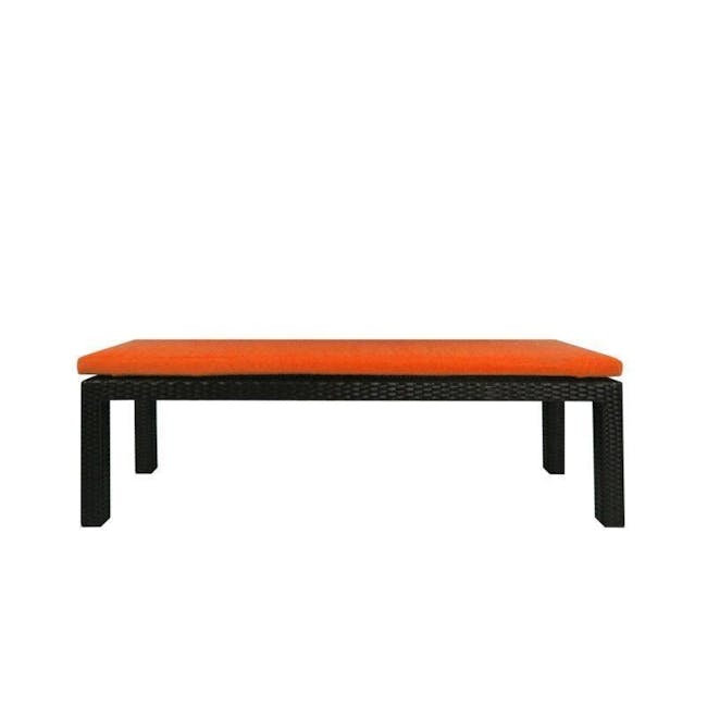 Bondi 3 Pcs Outdoor Dining Set - Orange Cushion - 2