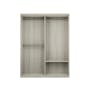 Lorren Sliding Door Wardrobe 1 with Glass Panel - White Oak - 1