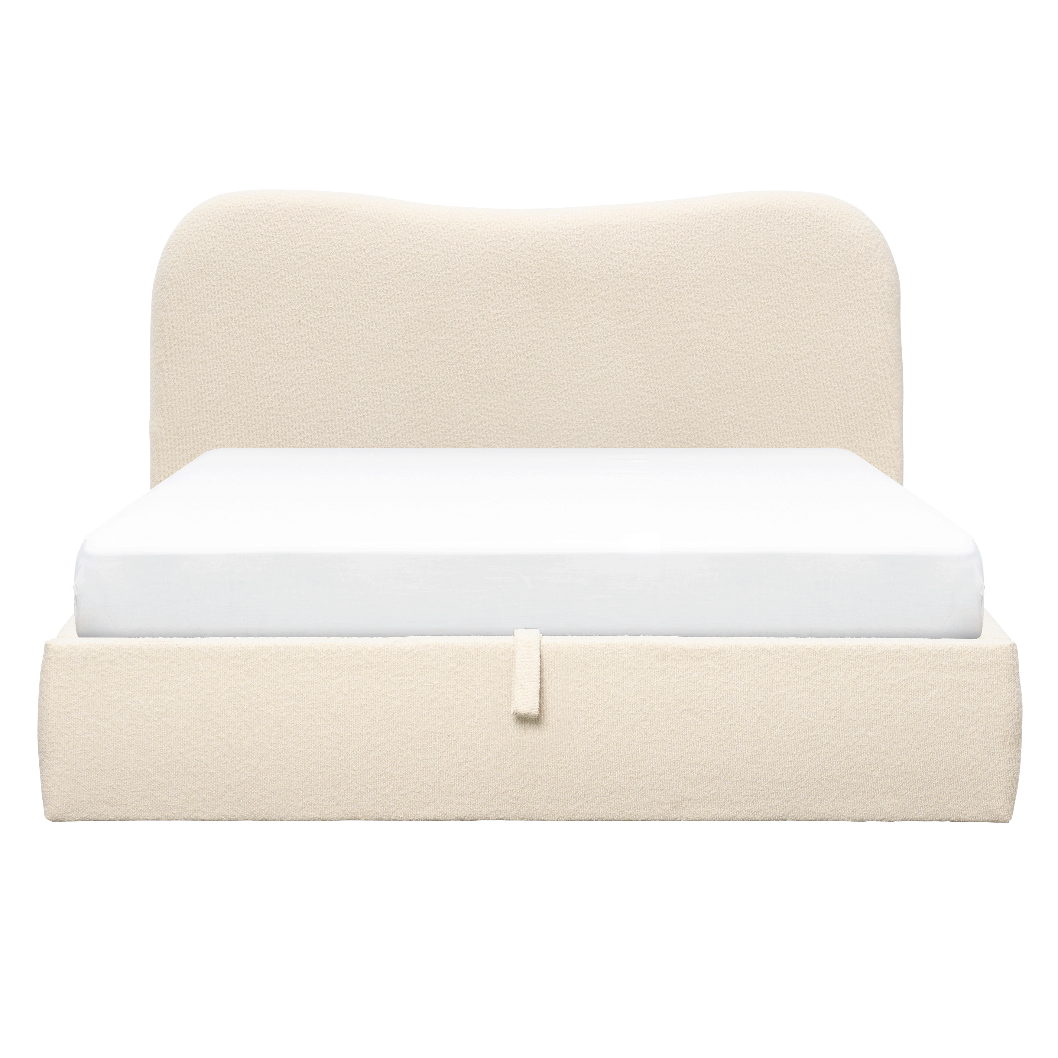 Arianna King Storage Bed - Ivory Boucle