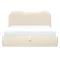 Arianna King Storage Bed - Ivory Boucle