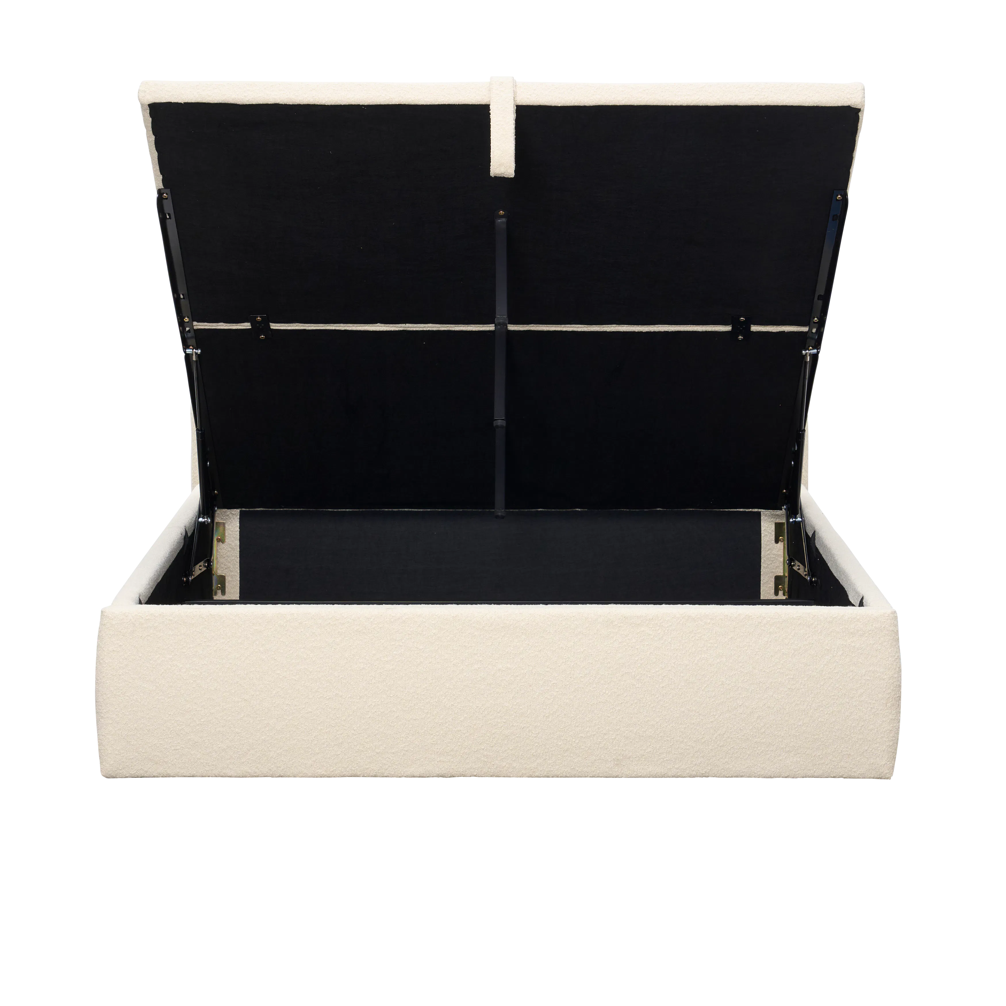 Arianna King Storage Bed - Ivory Boucle - 10