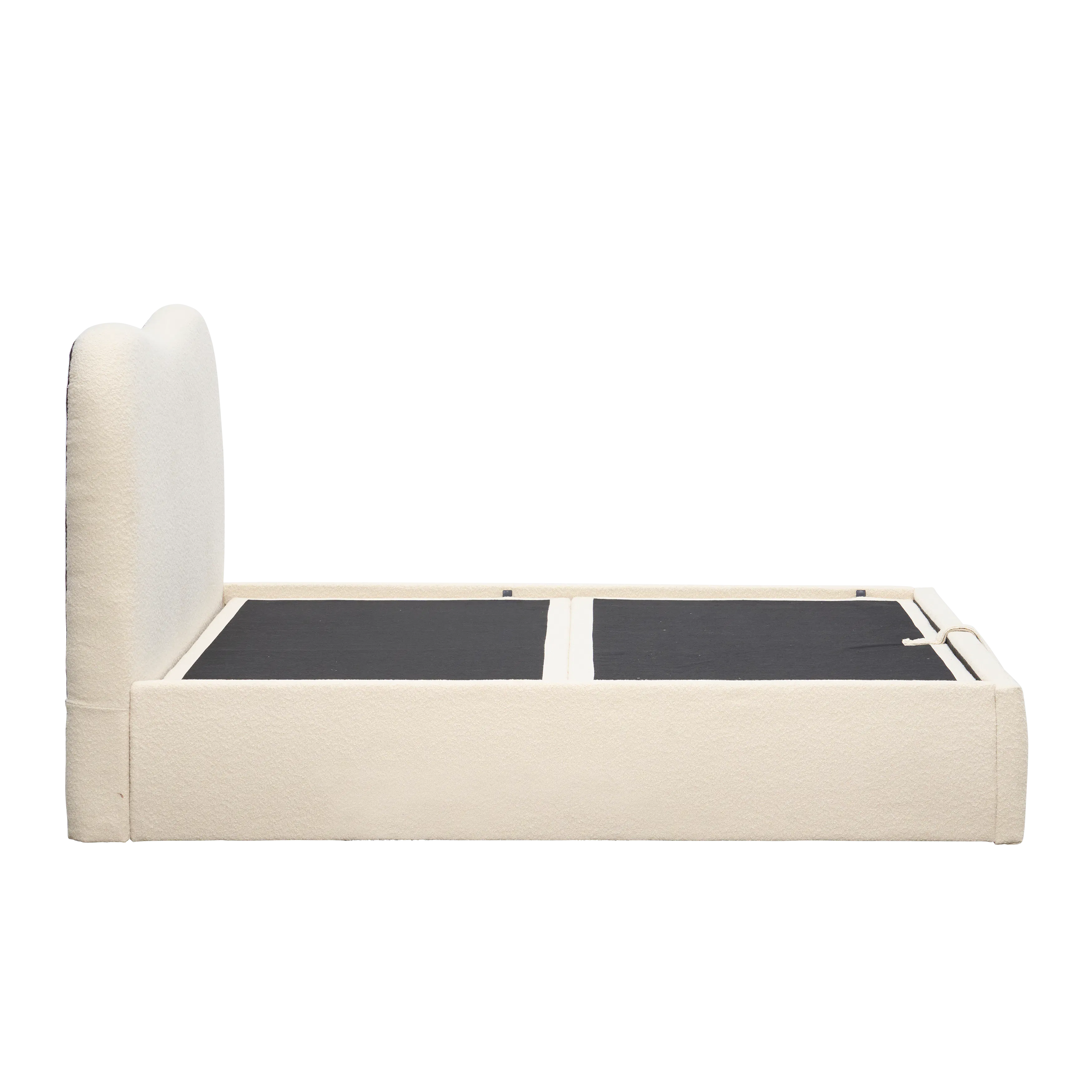 Arianna King Storage Bed - Ivory Boucle - 7