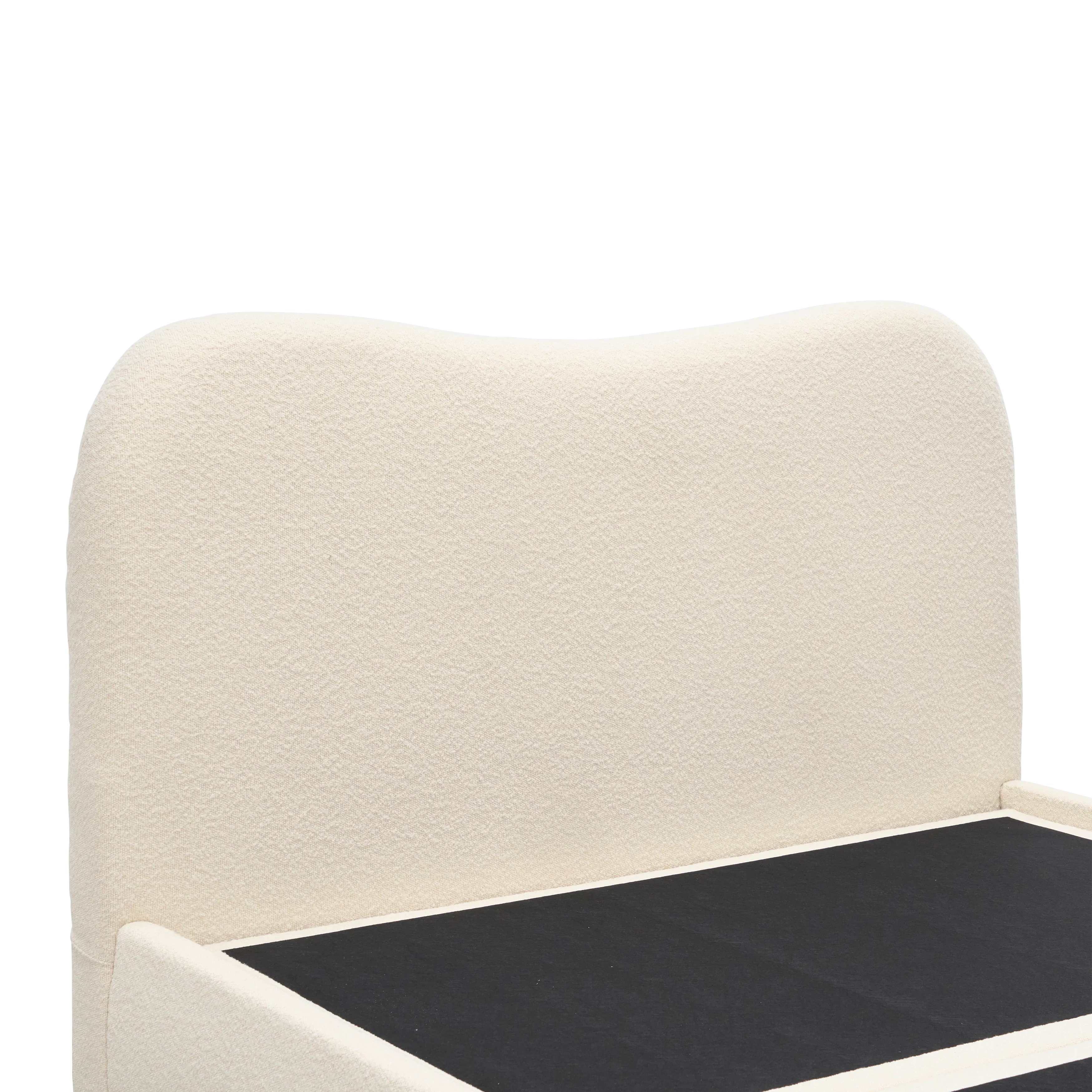 Arianna King Storage Bed - Ivory Boucle - 13