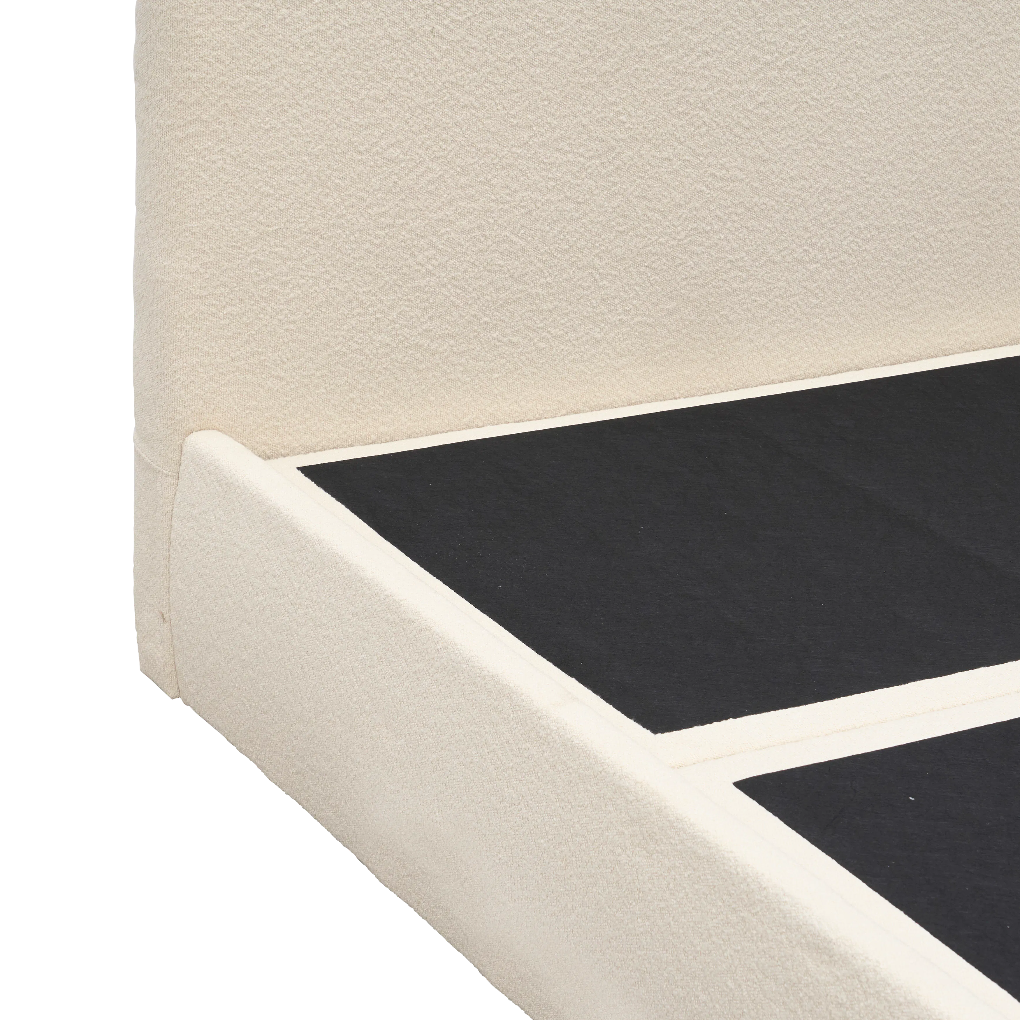 Arianna King Storage Bed - Ivory Boucle - 18