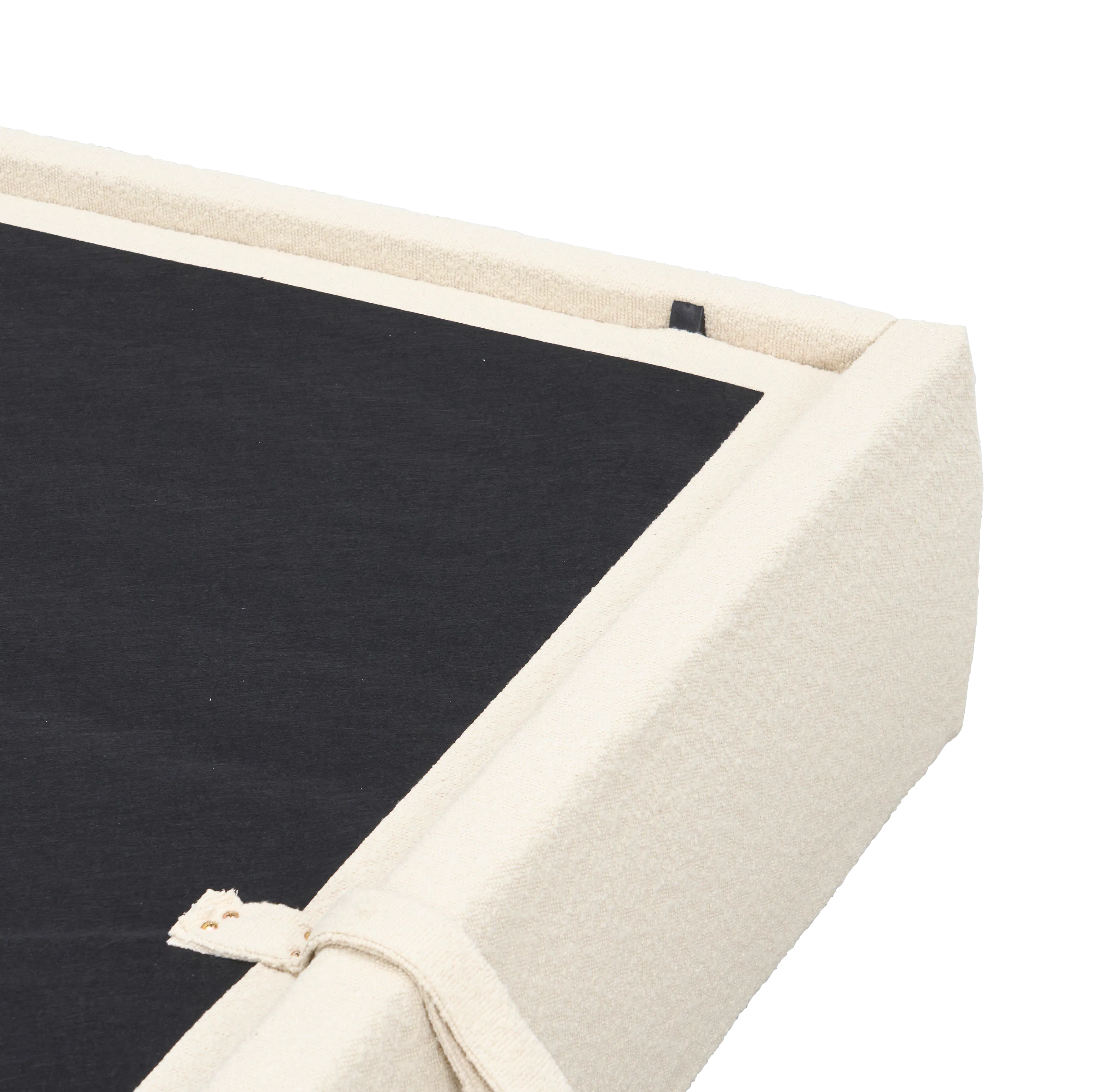 Arianna King Storage Bed - Ivory Boucle - 16