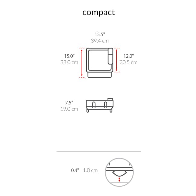 simplehuman Compact Steel Frame Dishrack - Grey - 5
