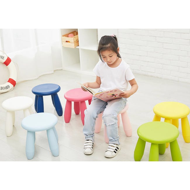 Juno Kids Stool - Pink - 4