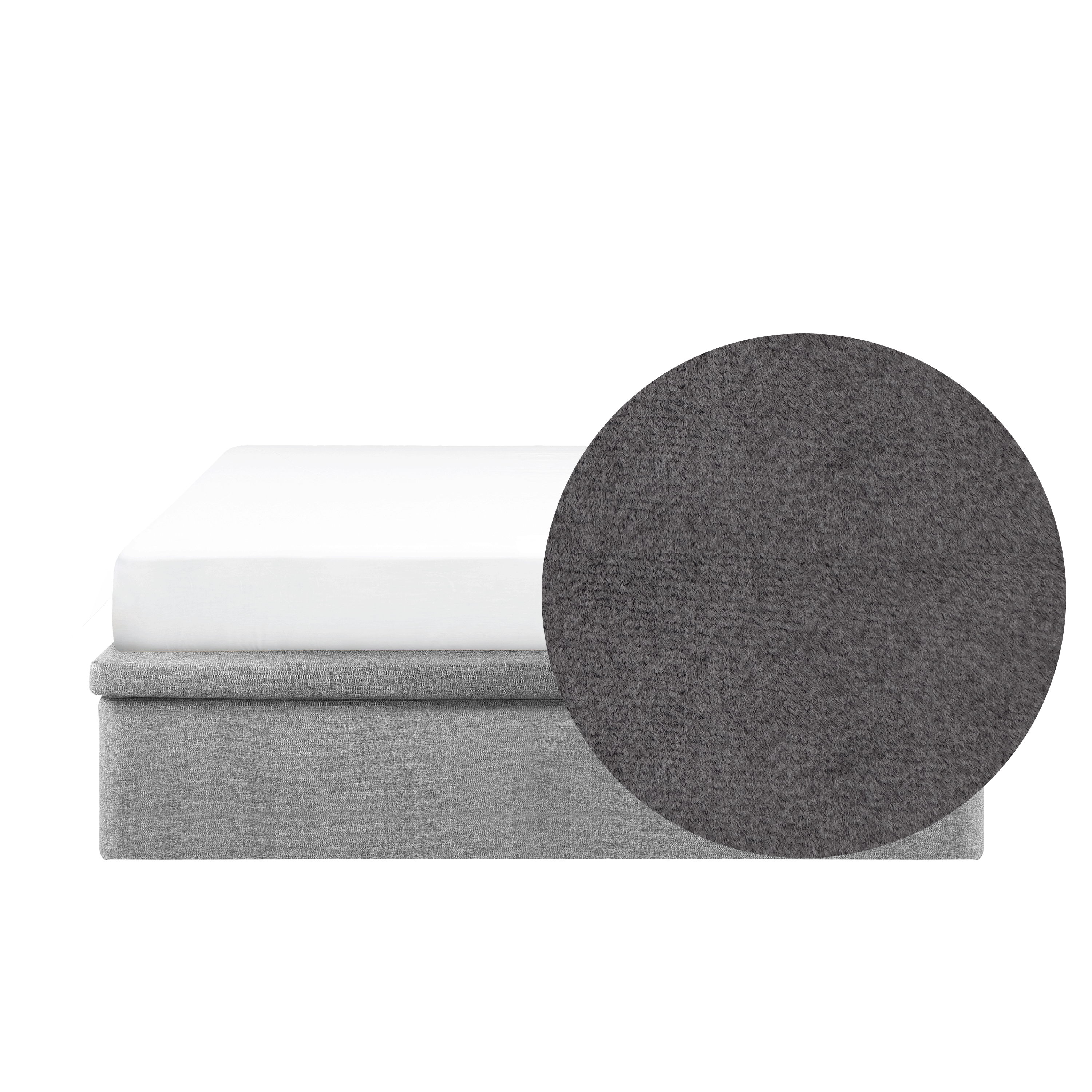 ESSENTIALS Queen Storage Bed - Shadow Grey (Pet Friendly)