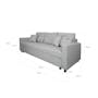 Vernon 3 Seater Sofa Bed - Dark Grey - 6