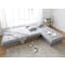 Tessa Storage Lounge Sofa Bed - Pigeon Grey - 1