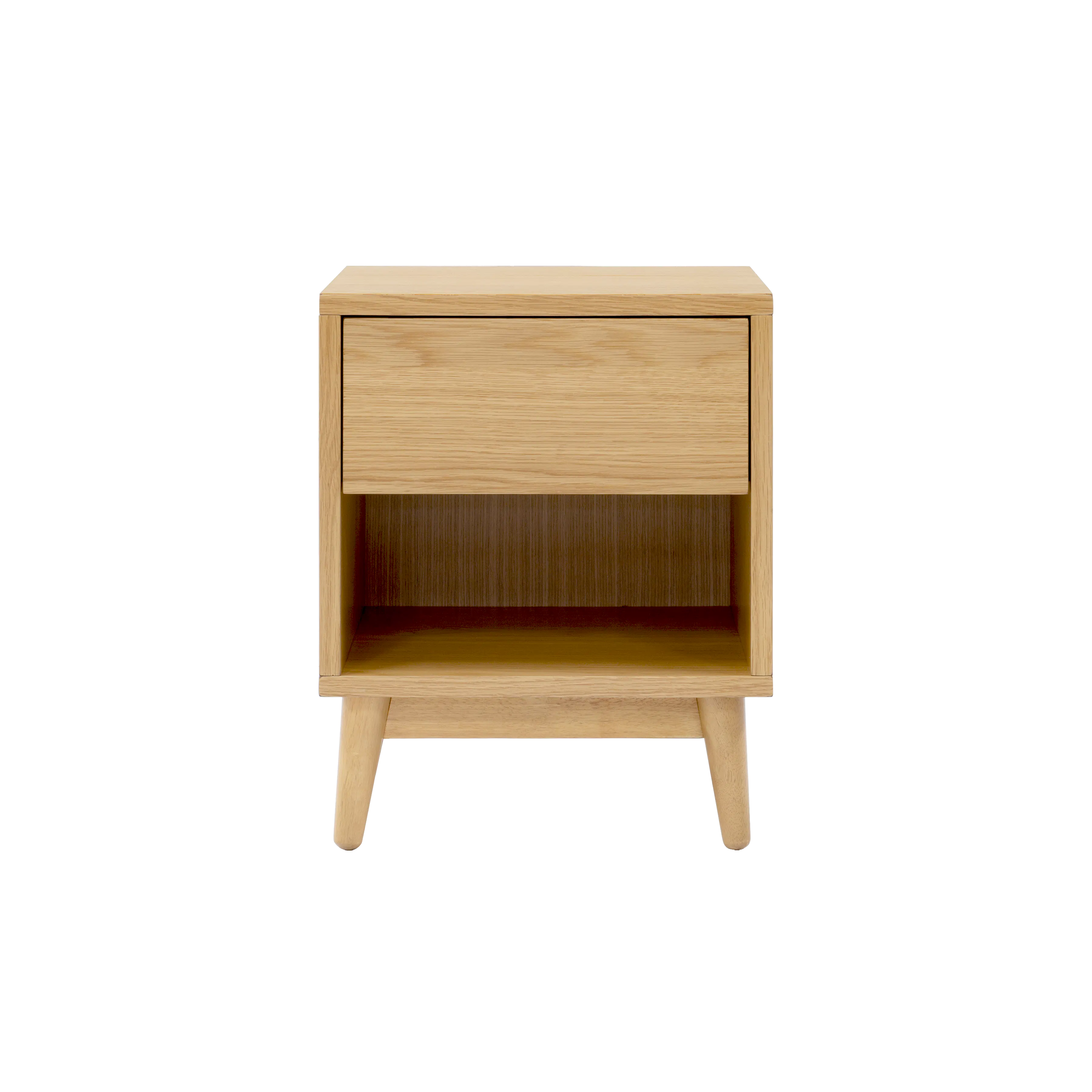 Kyoto Single Drawer Bedside Table Oak Bedside Table By Hipvan