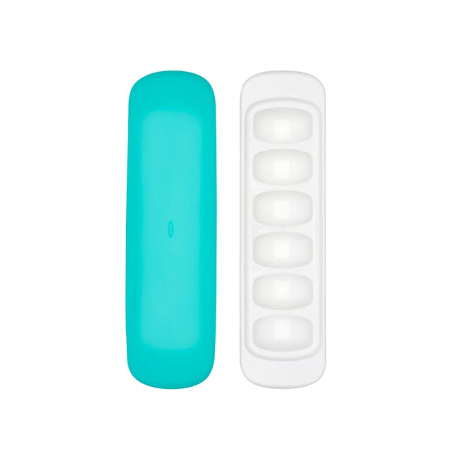 OXO Tot Baby Food Freezer Tray With Silicone Lid 1pc - Teal - 0