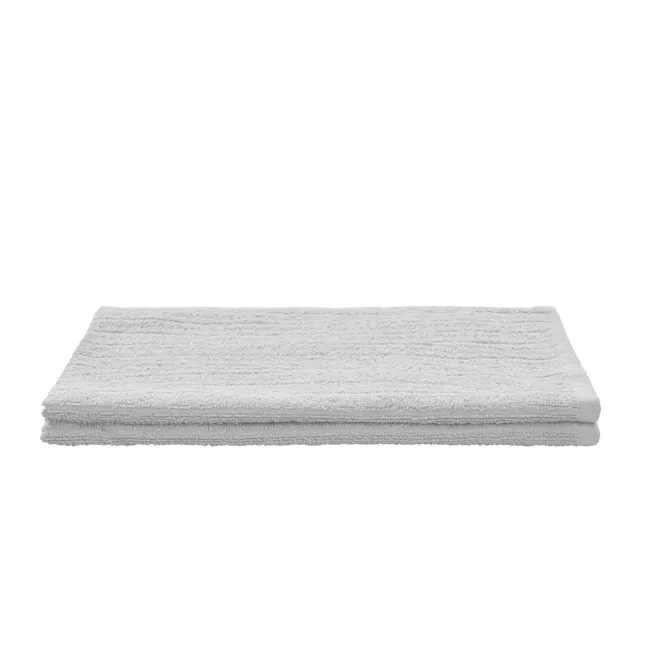 EVERYDAY 100% Cotton Bath Mat 70 x 50 cm - Cloud - 3 - White, soft, textured, fluffy, rolled, neatly folded, minimalist