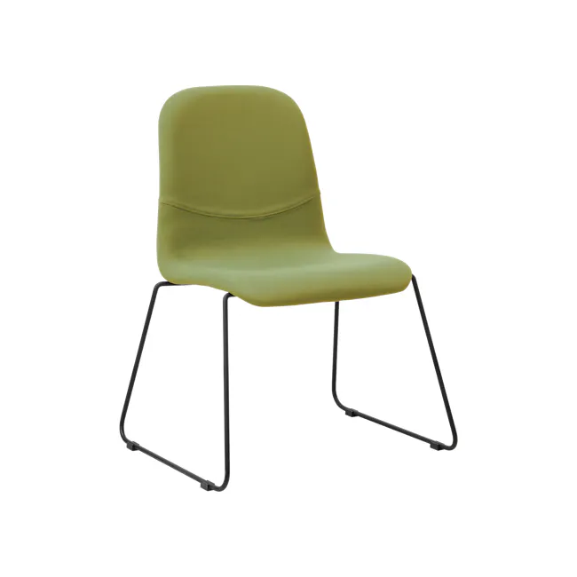 Ava Dining Chair - Matt Black, Oasis - 4