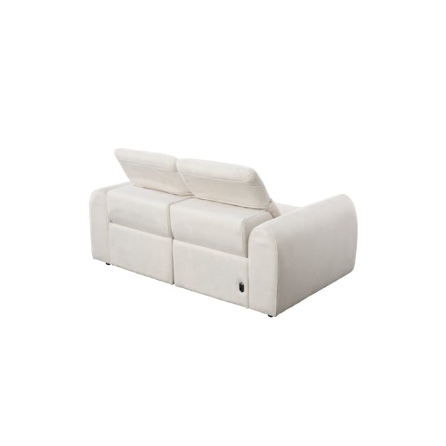 Harmony 2 Seater Power Recliner Sofa - Pearl River (Scratch Resistant) - Zero Wall - 9 - Luxurious beige sofa, modern