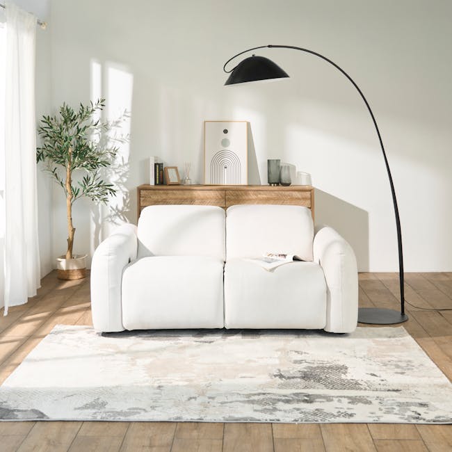 Harmony 2 Seater Power Recliner Sofa - Pearl River (Scratch Resistant) - Zero Wall - 3 - Modern minimalist living room, cozy